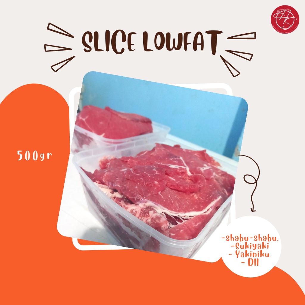 

Daging sapi Slice LOW FAT Aus - 500 gr