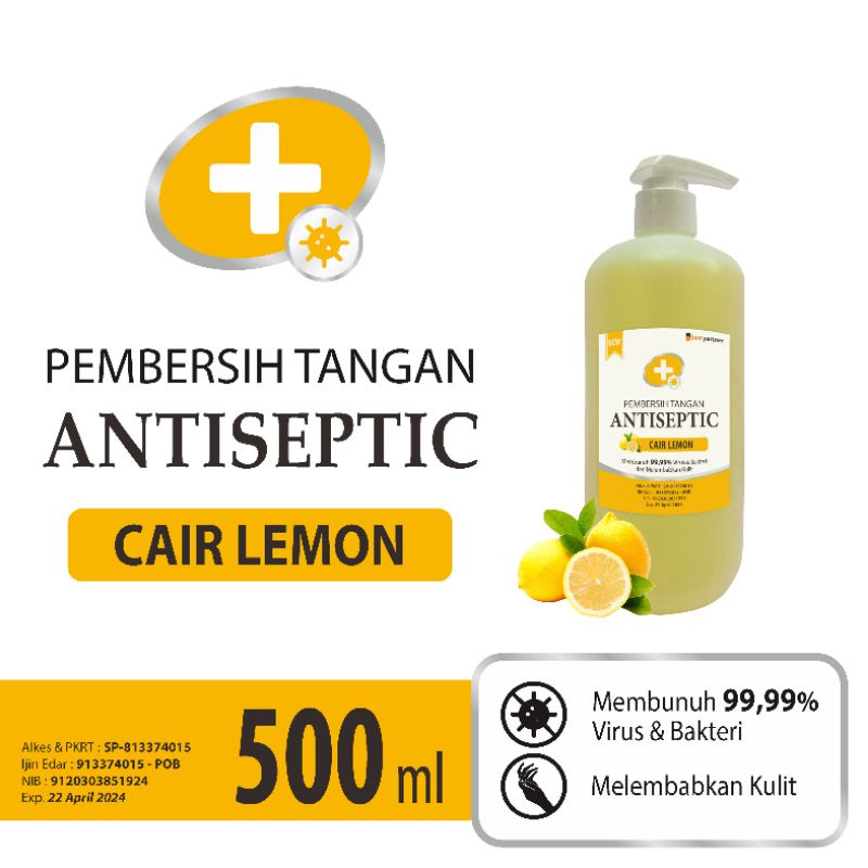 Handsanitizer cair pump 500 ml aneka aroma