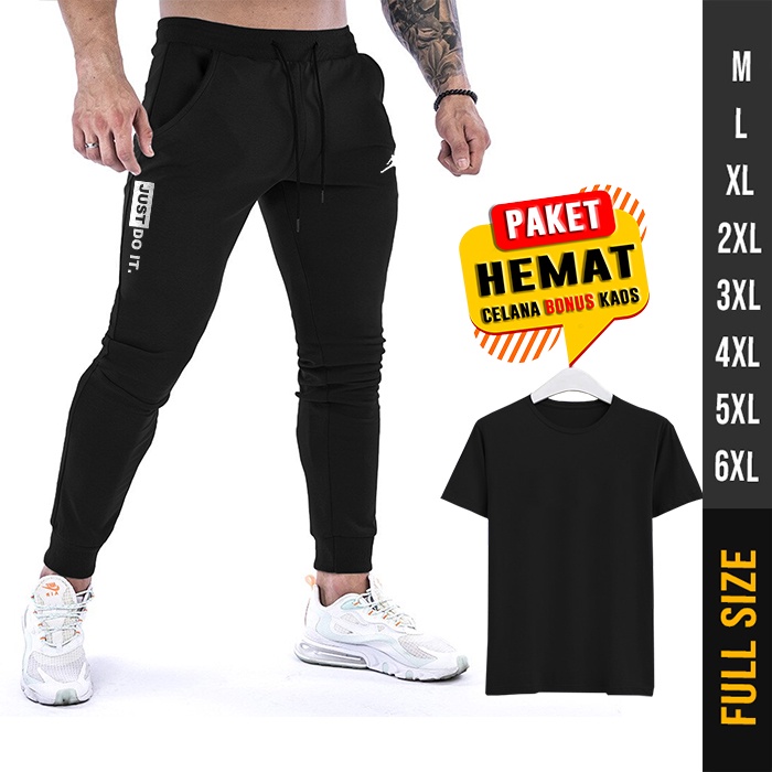 JOGGER TRAINING PANJANG PRIA BIG SIZE CELANA PANJANG PRIA OVERSIZE CELANA OLAHRAGA PRIA JUMBO NK