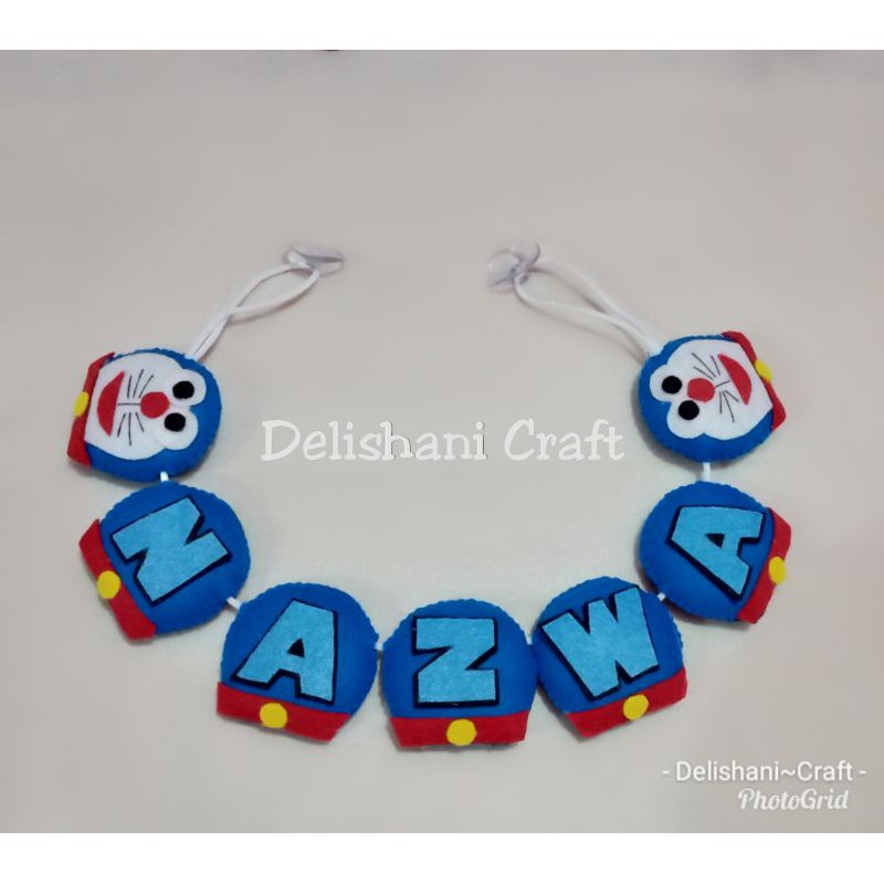 Hiasan Kaca Doraemon/Hiasan Dinding Boneka Flanel