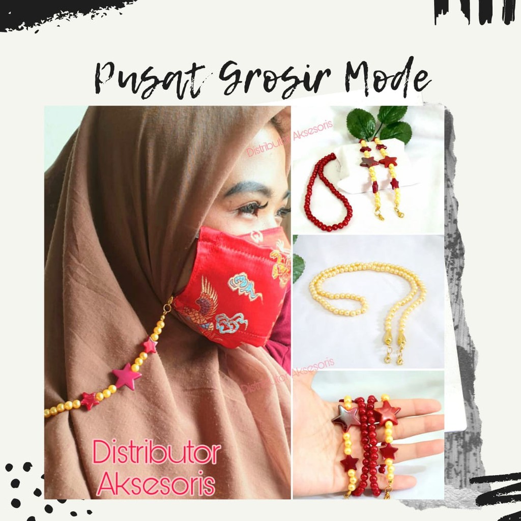 Gantungan Masker Strap Masker PROMO BUY 10 GRATIS 1 Kalung Masker EDISI IMLEK PGM L26