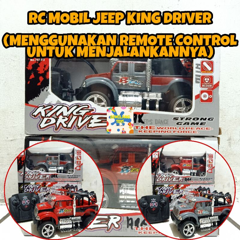 MAINAN RC MOBIL REMOTE JEEP KING DRIVER/ JEEP CAR RC