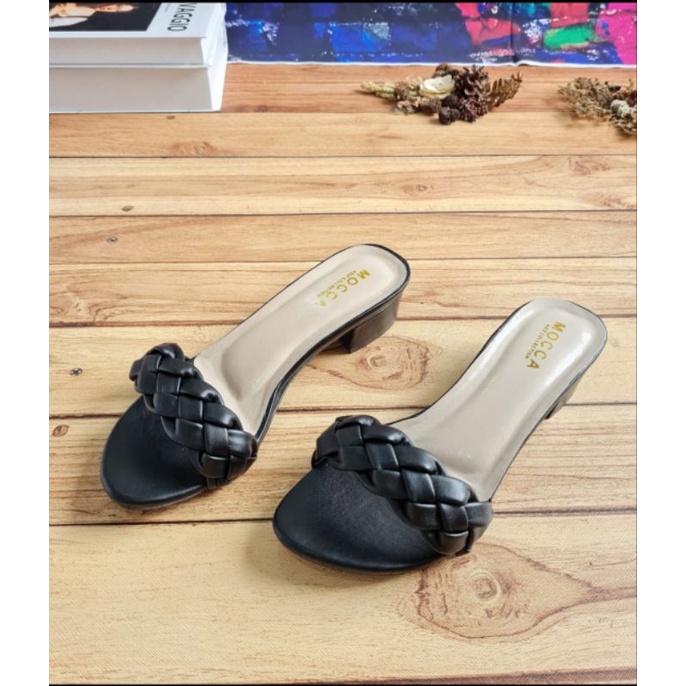 ABBUSHOES RI 01 hak tahu kepang wanita 3cm