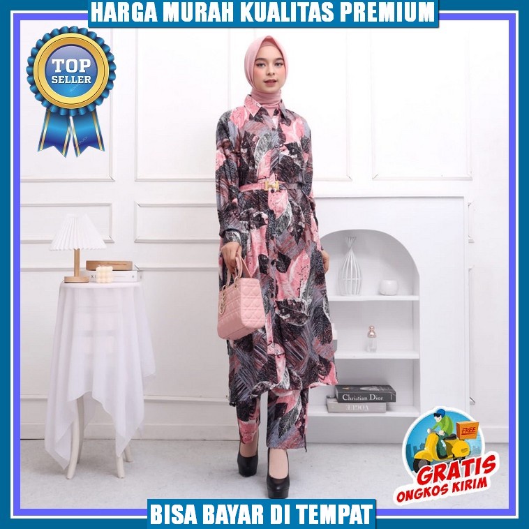 100% Ori Cornelia Set Daily By Amelia | Ld115. Setelan Rayon Viscone Import. Kancing Depan Setelan W