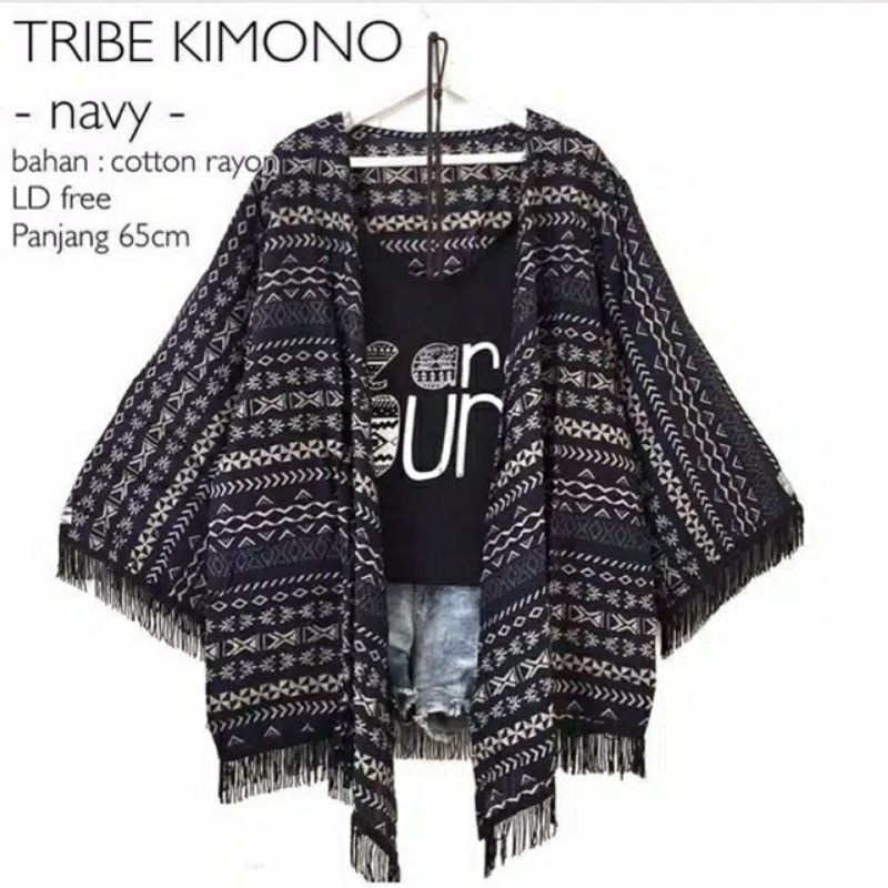 CARDIGAN KIMONO PREMIUM  MODE TRIBAL RUMBAI