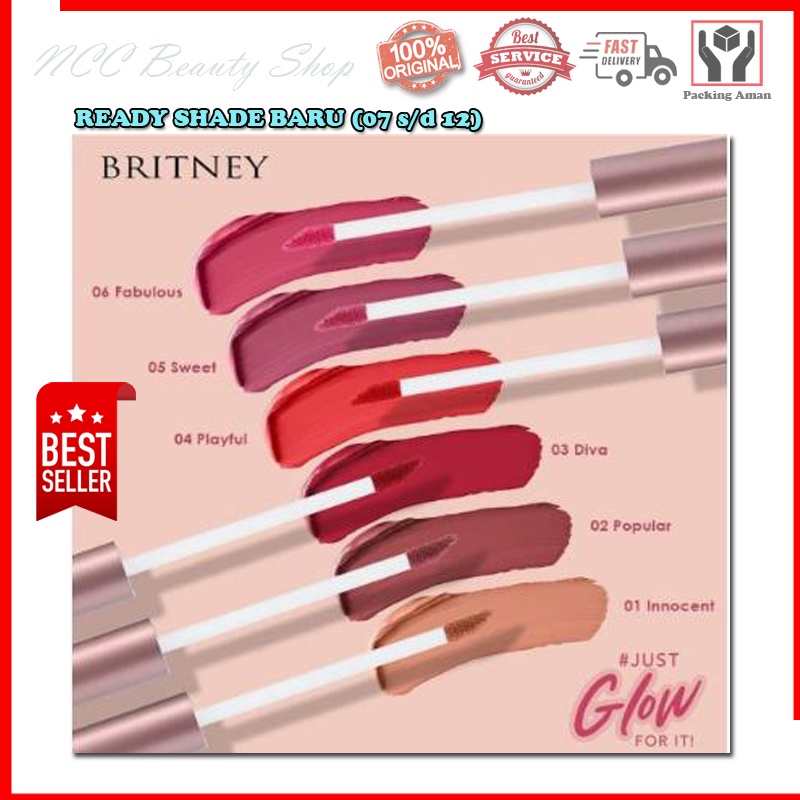 * NCC * Purbasari Britney Lip Cream Matte Dreamy Lipcream Lipstik Tahan Lama