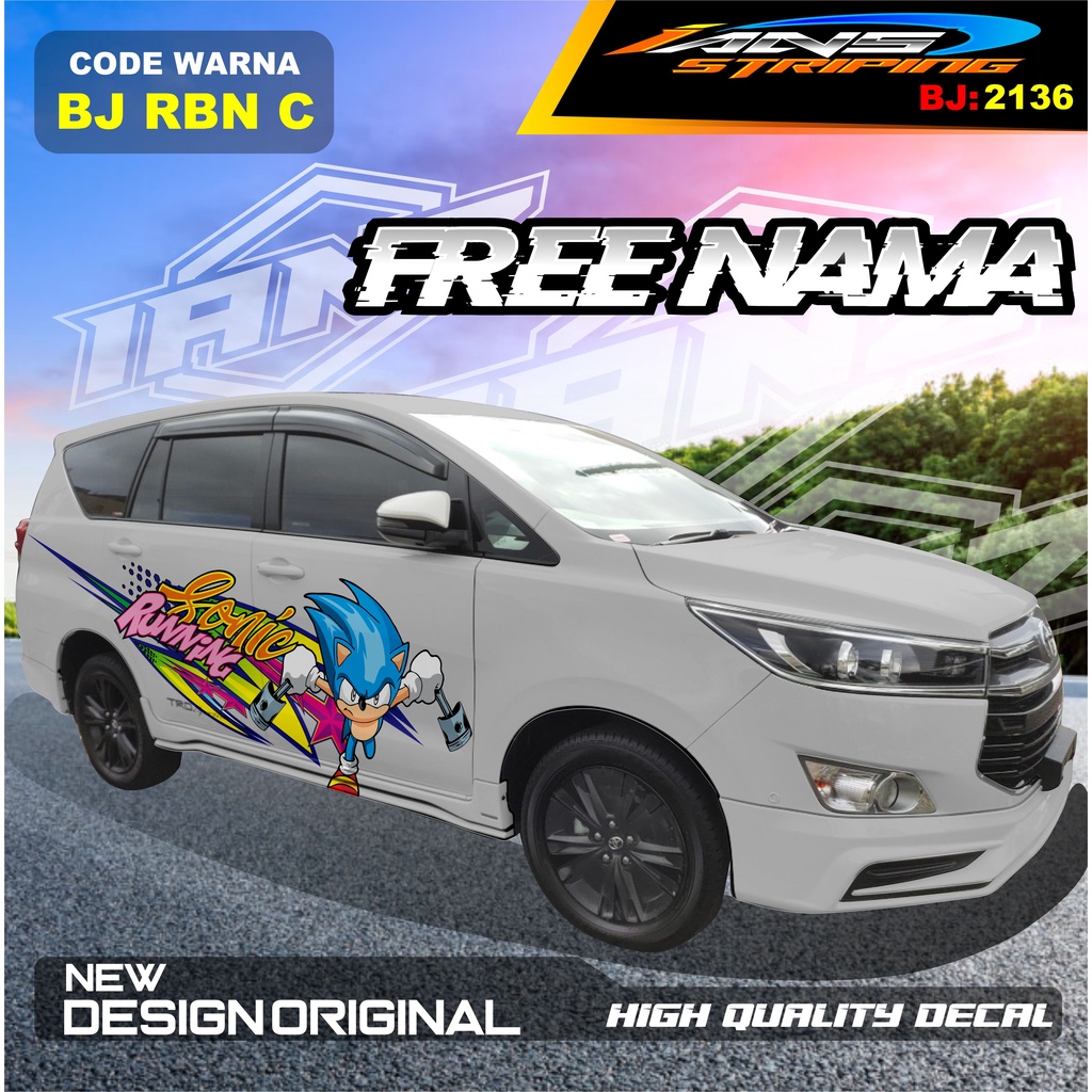 STIKER MOBIL INNOVA REBORN / VARIASI STICKER MOBIL AVANZA  / STIKER MOBIL XENIA / DECAL STIKER MOBIL PAJERO SPORT