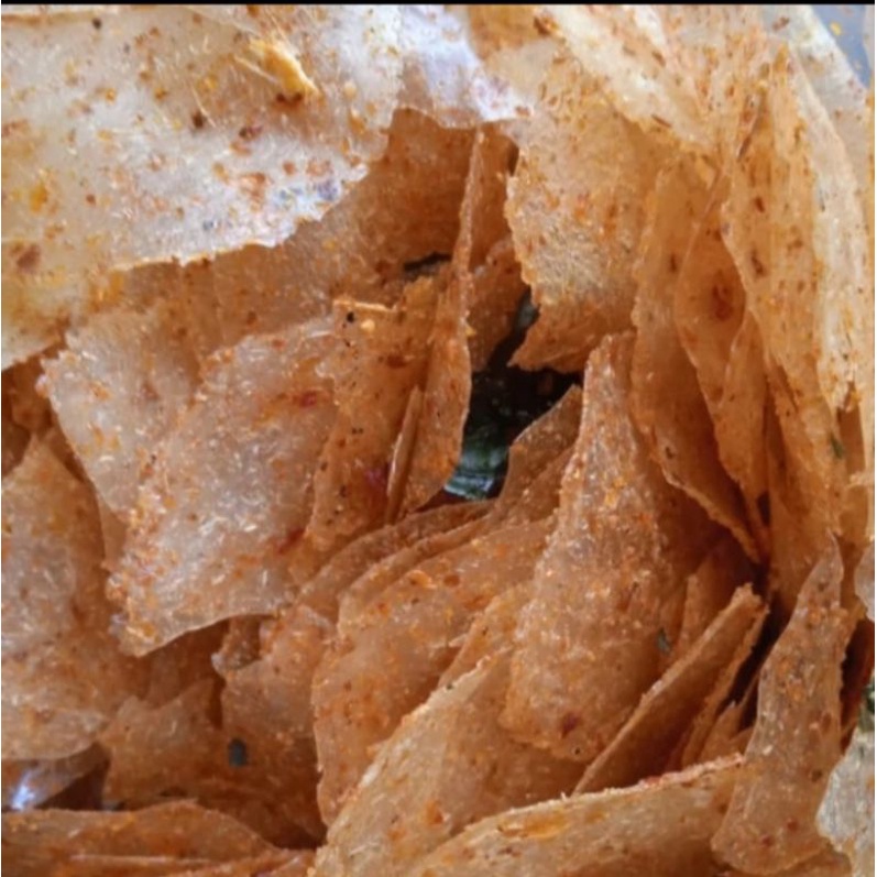 

Kripik kaca pedas daun jeruk 250gram