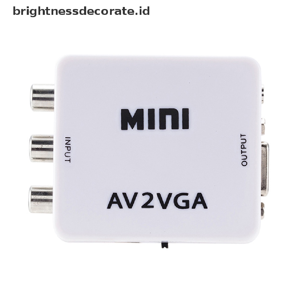 Adaptor Konverter Video Av Rca Ke Vga Hd 1080p