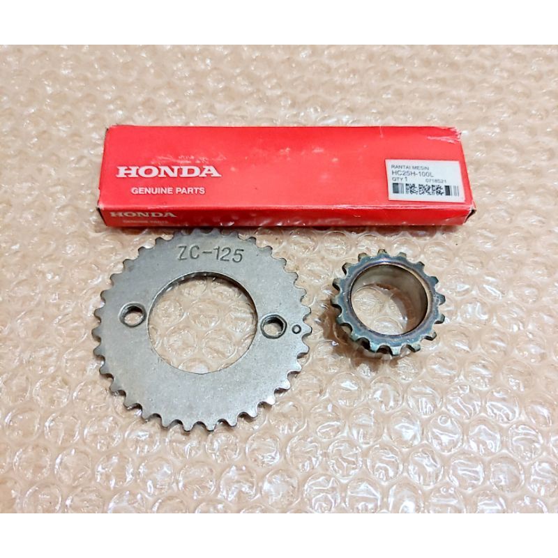 Gigi gear timing atas bawah set kamprat Gl series 25 H - 100 Original Tiger Cb k2 series