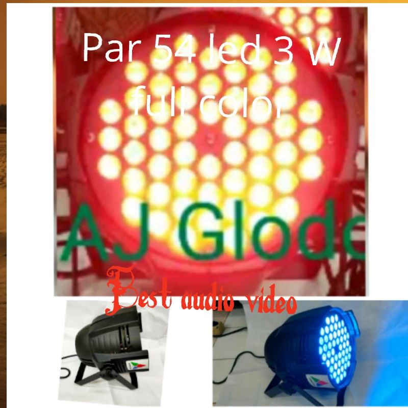 Lampu Par 54 led 3 W full color