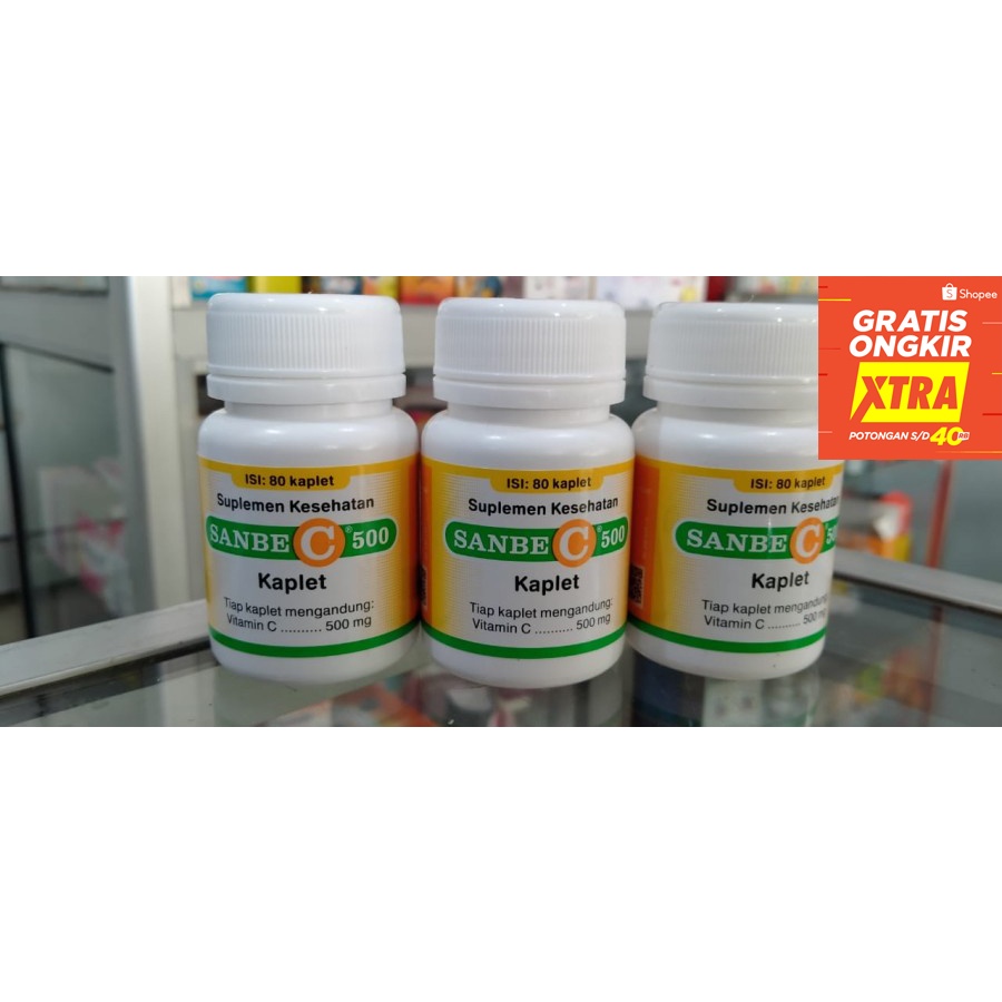 Sanbe C Botol Isi 80 Vitamin C 500 mg