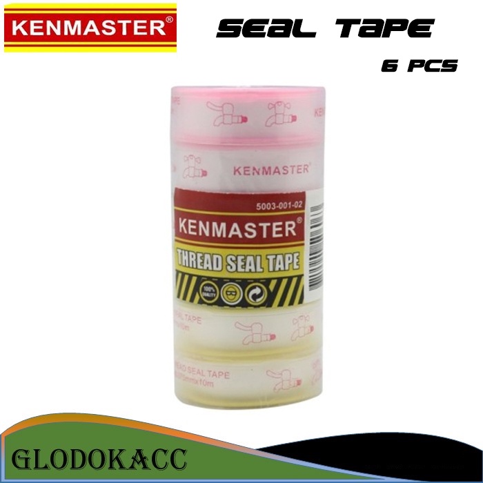 Seal Tape Warna Kenmaster 10 meter ukuran 1.5&quot; - 6 pcs