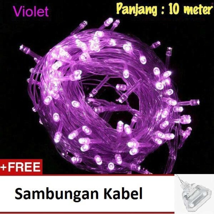 Lampu Tumblr 10 Meter / Lampu Natal LED 100 / Twinkle Light / Lampu Hias 100 bola LED