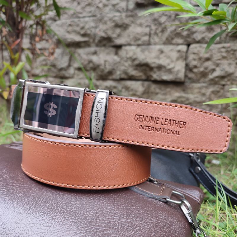 Spesial Jumbo | Ikat Pinggang Pria Big Size 145 Cm | Sabuk Pria Panjang 145 Jepit