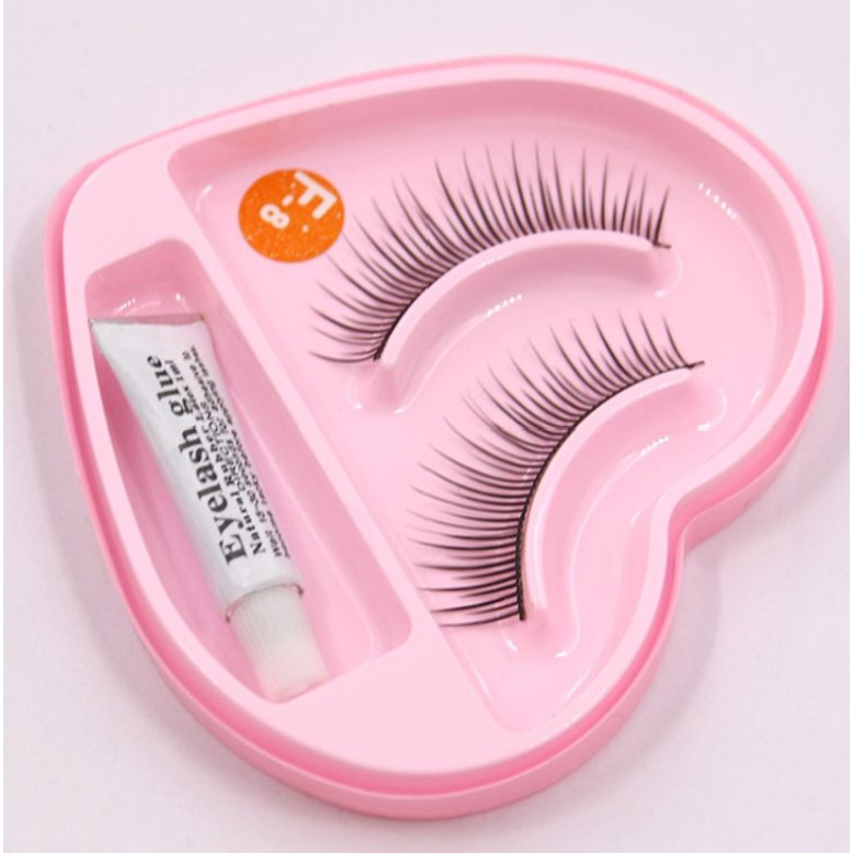 1 Set Bulu Mata Palsu Bonjour Free Lem/Bulu Mata Palsu Natural Bonjour Eyelash Korea Free Lem Untuk Kebutuhan Sehari-hari