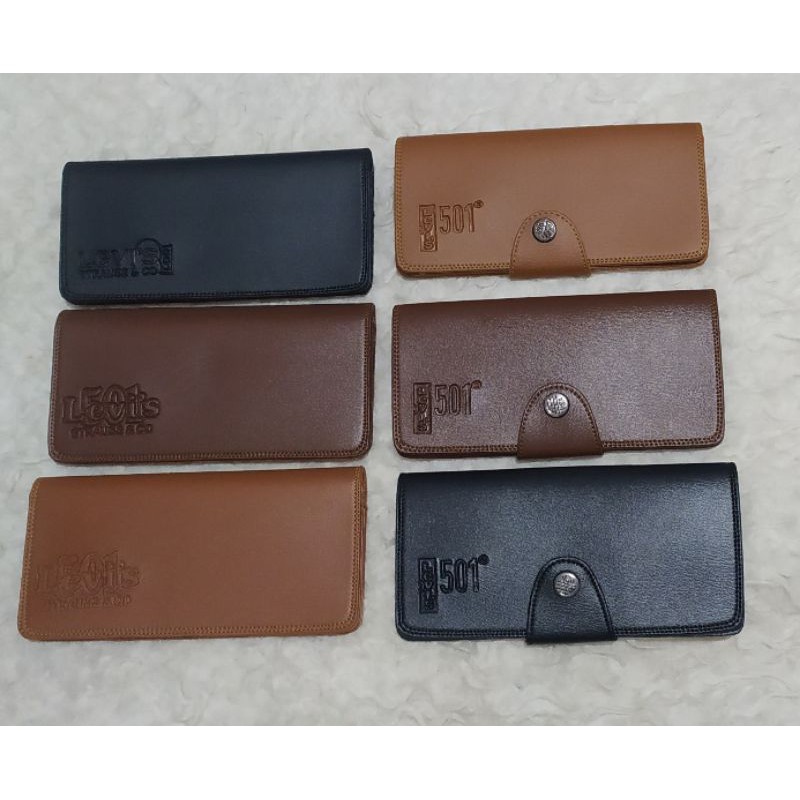 Dompet kulit sintetis colombo pria panjang gaul