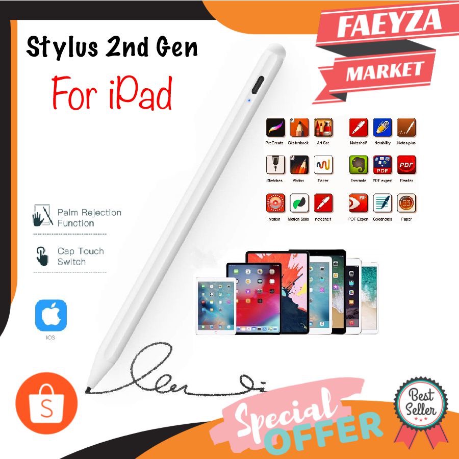 USB Stylus For iPad Pencil with Palm Rejection / Active