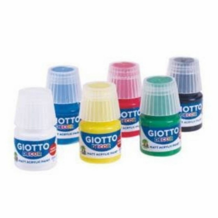 

Hemat Cat Akrilik Set 6 Pcs X 25 Ml Giotto Decor Acrylic Paint Lukis Kanvas Gilaa!!!