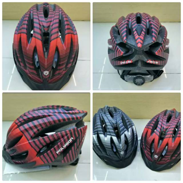 Helm sepeda mtb merk polygon