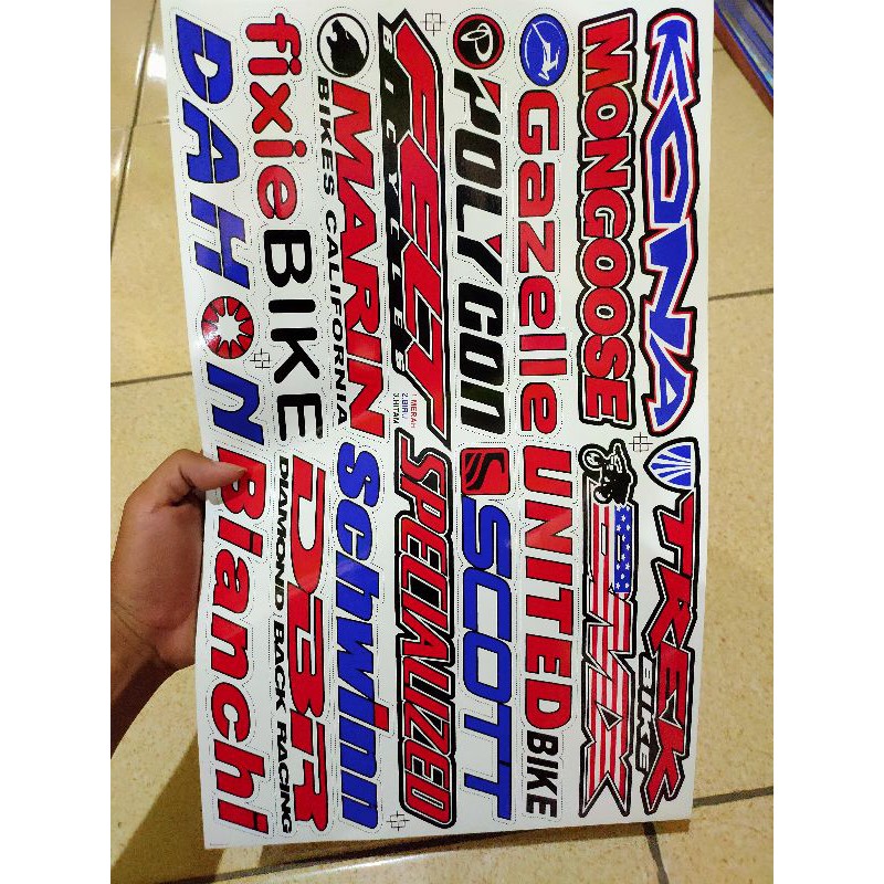 

(TERMURAH)STIKER PERMANENT REALPICT 1Lembar / STIKER MOTOR / STIKER BRAND / STIKER LAPTOP / STICKER