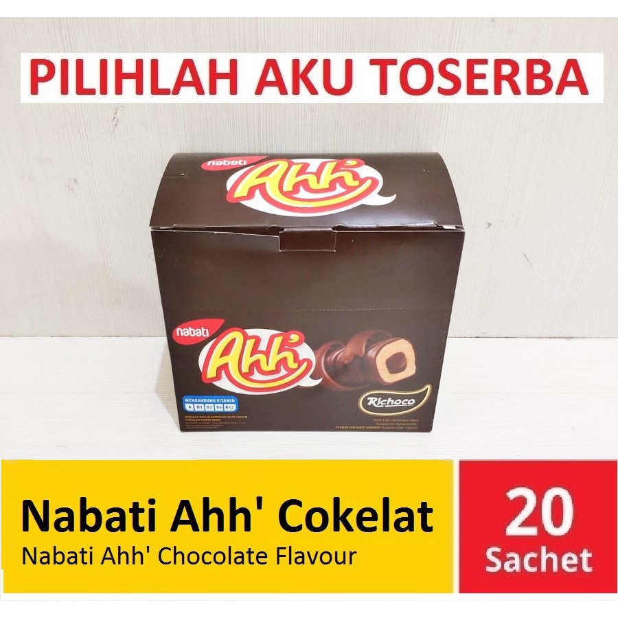 Richoco Nabati Ahh Cokelat isi 20 pcs @ 4 gr - (HARGA 1 BOX)