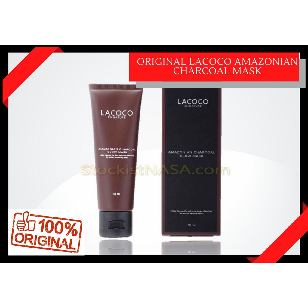 LACOCO Amazonian Charcoal Mask - Original Produk NASA