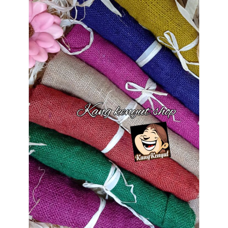 Kain goni burlap warna 40*50cm alas foto