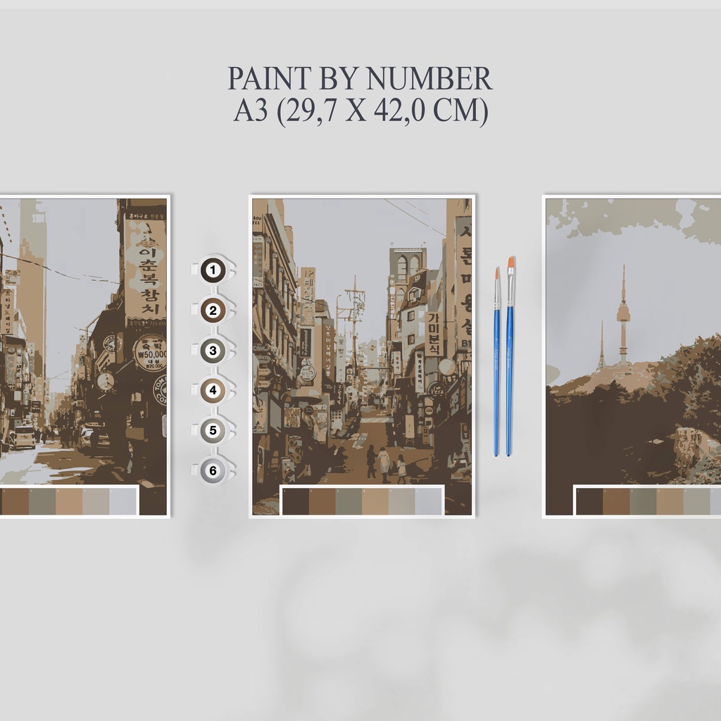 

Paint By Number Kit A3, SEOUL SERIES