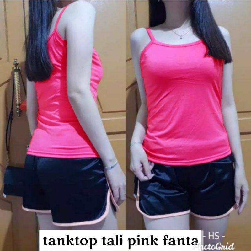SINGLET TALI/TANKTOP TALI L&XL/ SPANDEK SOFT/TANKTOP/DALAMAN SINGLET-Fanta