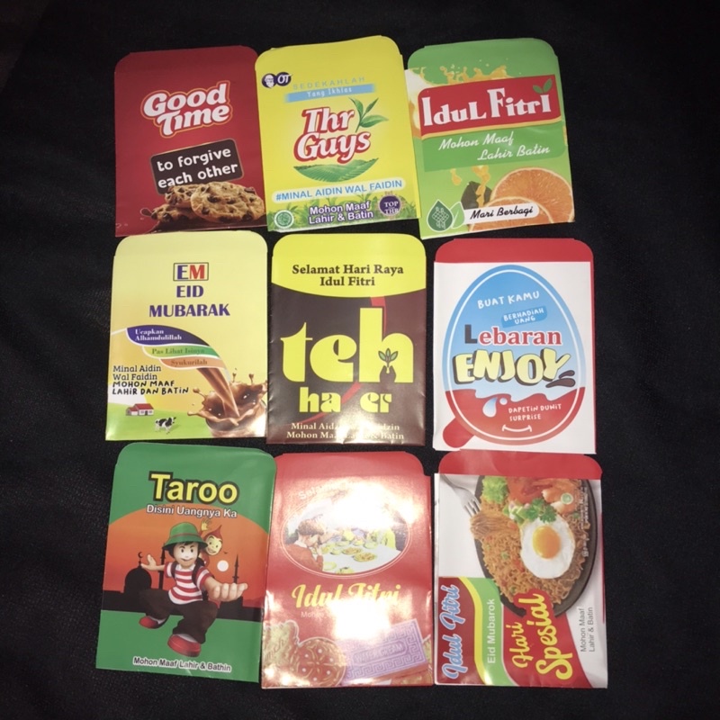 

AMPLOP LEBARAN MURAH EDISI JAJANAN 10PCS/PACK