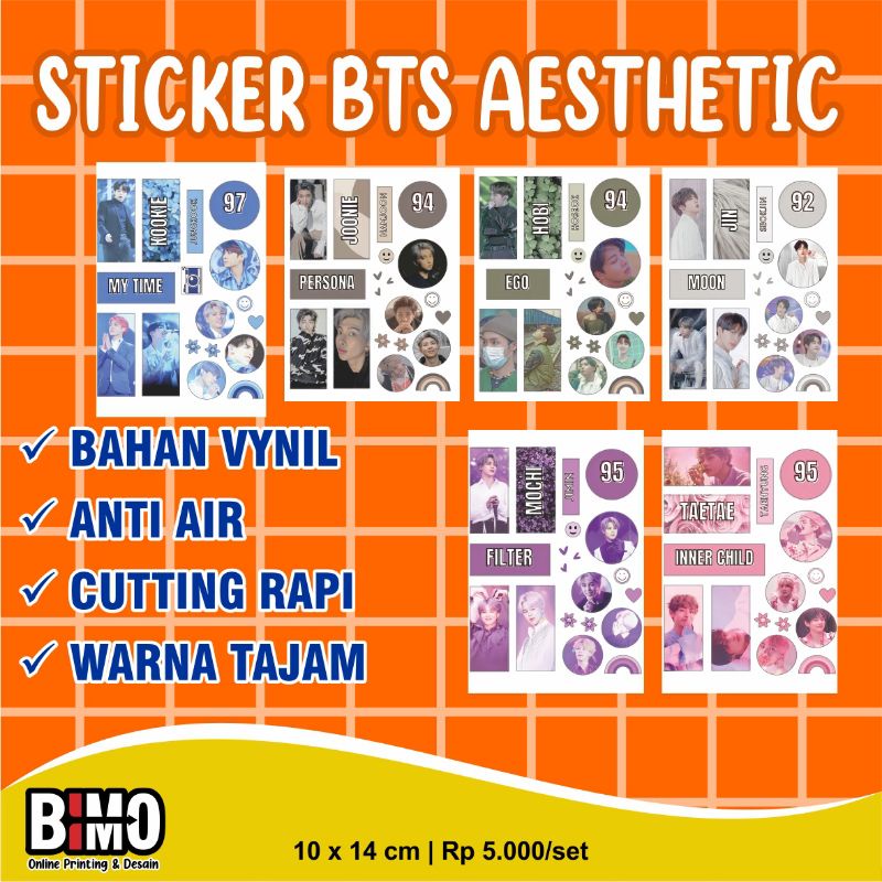 

STIKER BTS AESTHETIC / STIKER PACK BTS STICKER
