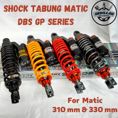 SHOCK TABUNG MATIC DBS GP SERIES AS GOLD VARIO BEAT SCOPY MIO BLACK TITAN