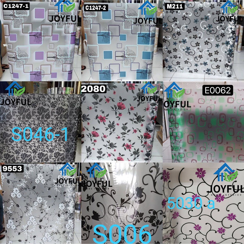 Sticker kaca  Stiker  Kaca  Film Jendela Rumah  90cmX100cm 