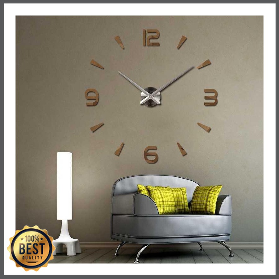 TG-JD005 Jam Dinding Besar DIY Giant Wall Clock Quartz 80-130cm - DIY-104