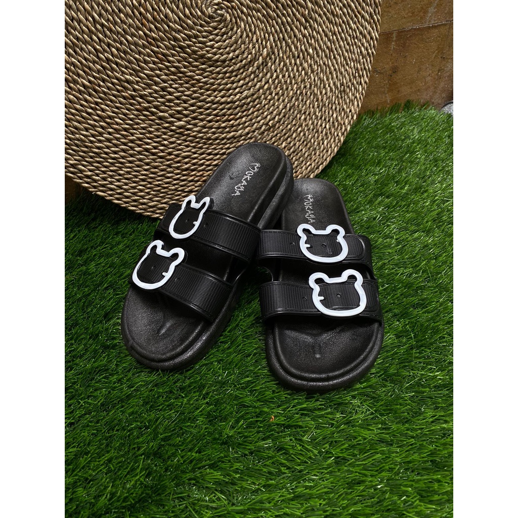 Sandal Gesper Twin Bear Wanita Jelly Import