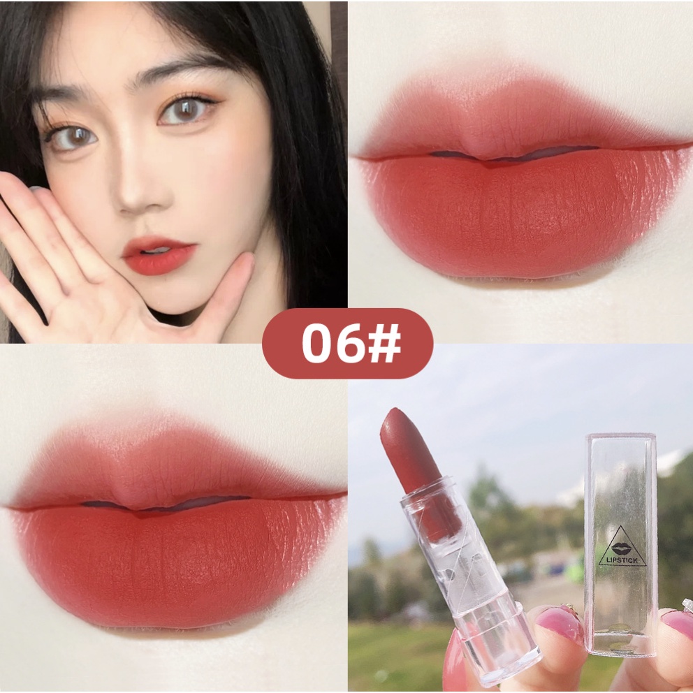 Transparant Lipstik Velvet Matte Lip Glaze Lipstick Teayason TD007