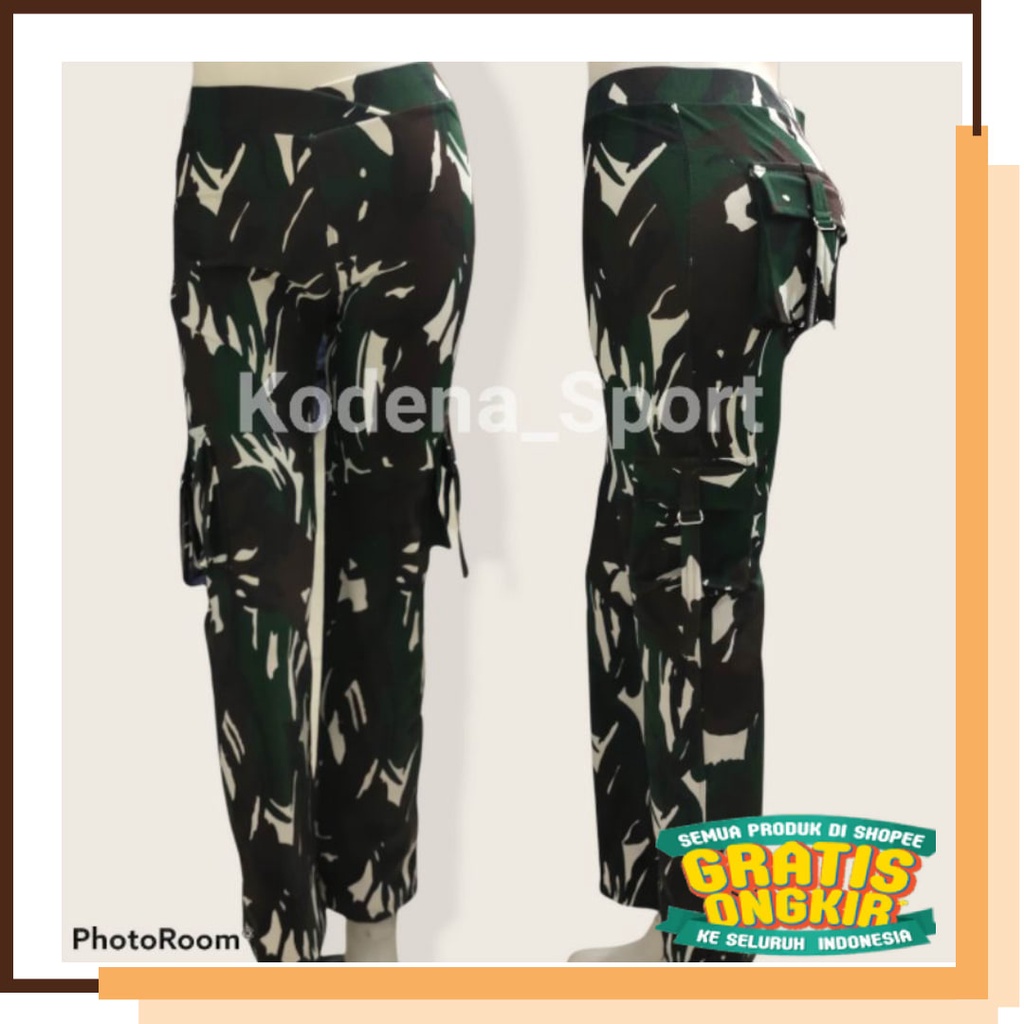 Warna Hitam Biru abu Grey MUda Gelap Pink Hijau Oren Merah / Celana Senam Kargo kantong 4/Celana Sen