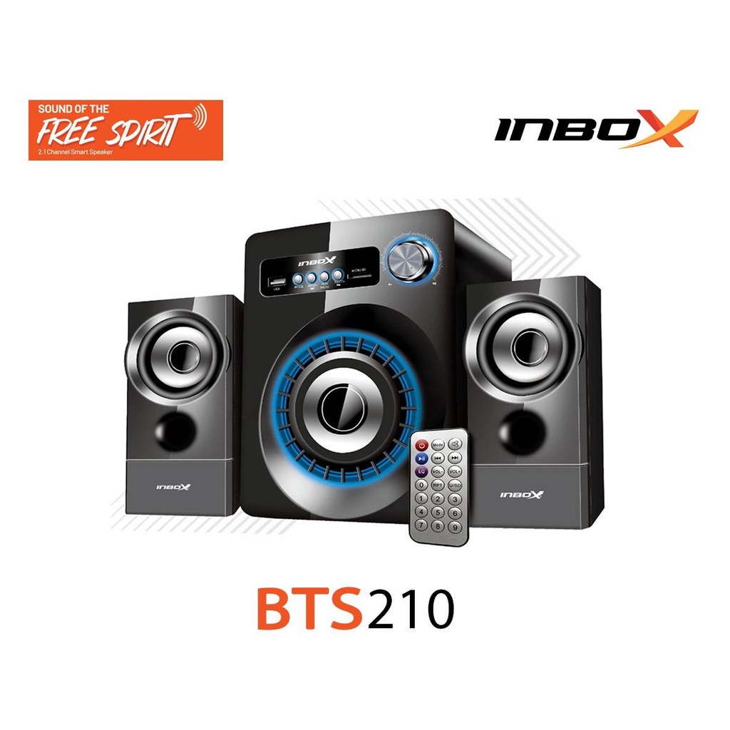 BTS210 Speaker Komputer/Laptop Bluetooth Inbox BT, FM Radio, USB, TF Card &amp; Remote Control - ACS