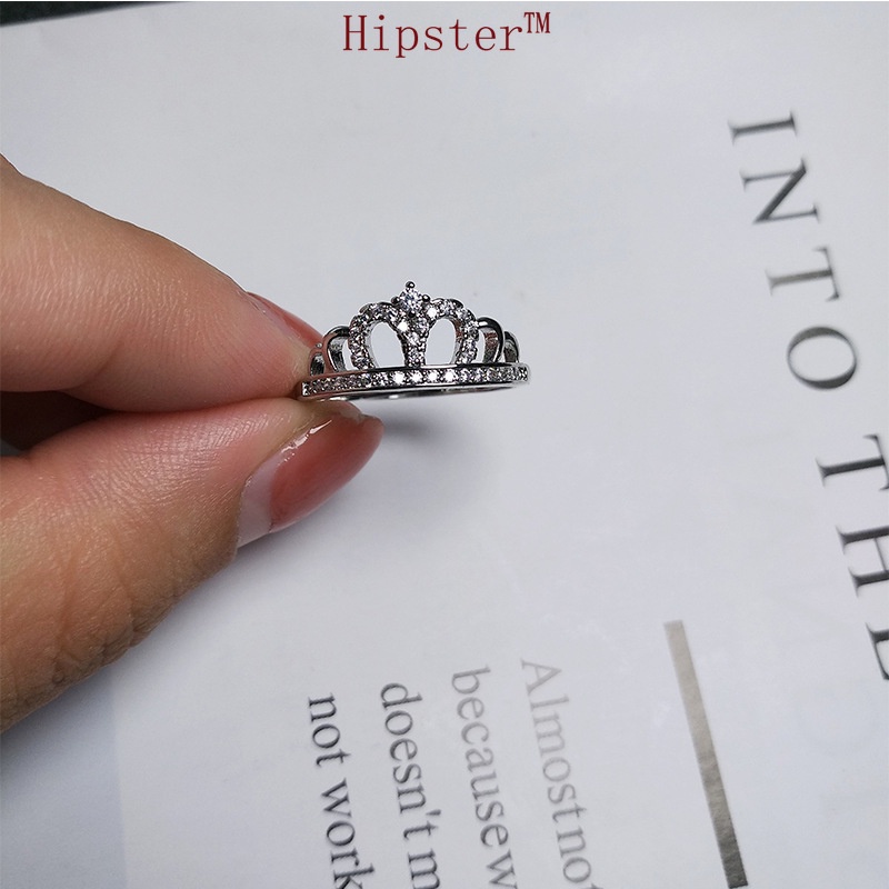 Minimalist Creative Design Personalized Diamond Crown Ring