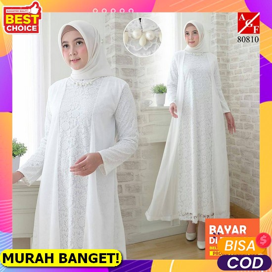 Baju Gamis Wanita Remaja Terlaris Satin Rayon Big Size Ceruty E7A3 Polos Modis Adem Cewek Model Seka