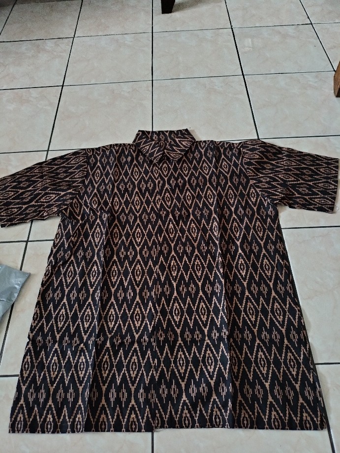 Bswartbatik Hrb026 Kenongo Hem Pendek Songket Pekalongan M L Xl Batik Pria Murah Moderngrosir