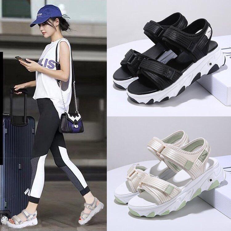 GSW Sandal Wanita SS300 Sport Import Korea Wedges Sandals