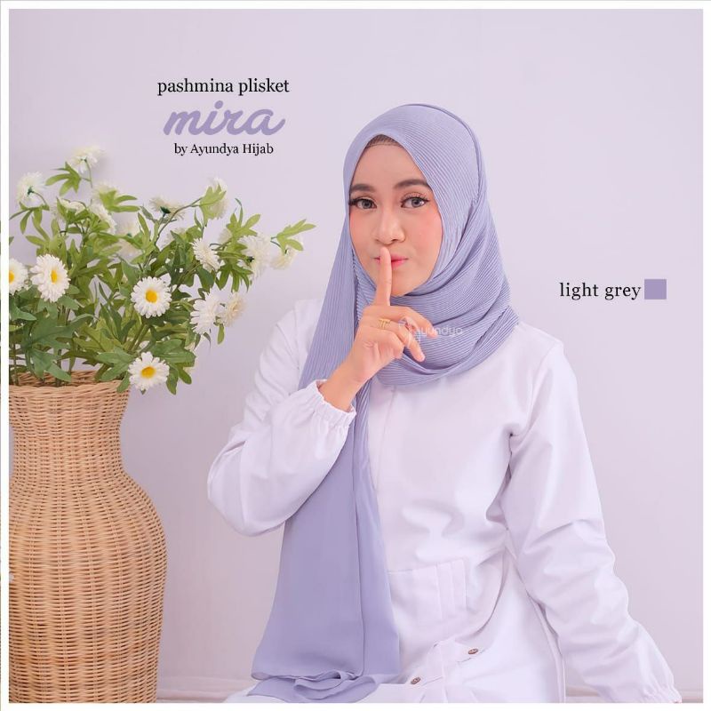 HIJAB PASHMINA PLISKET MIRA ORIGINAL AYUNDYA