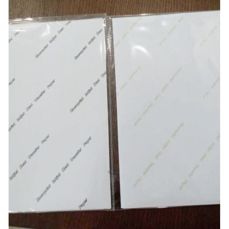 

KERTAS TRANSFER PAPER/KERTAS TRANSFER PAPER A4 INKJET/KERTAS SABLON KAOS PREMIUM/HEAT TRANSFER PAPER