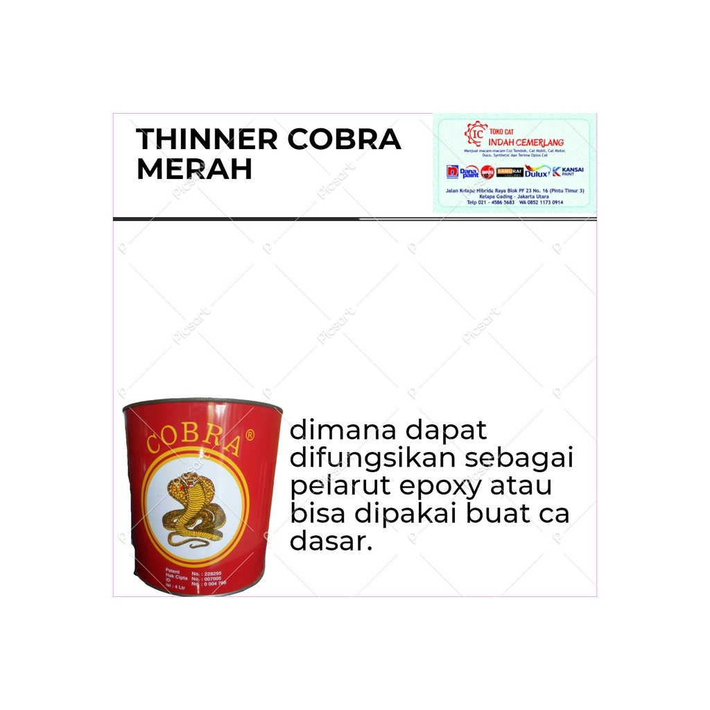 THINNER COBRA MERAH