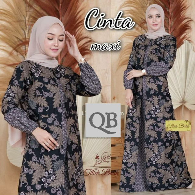 Gamis Batik Maxi Cardi Jumbo Ld 120 Standar Ld 106 - Gamis Cinta Maxi - Gamis Cardi