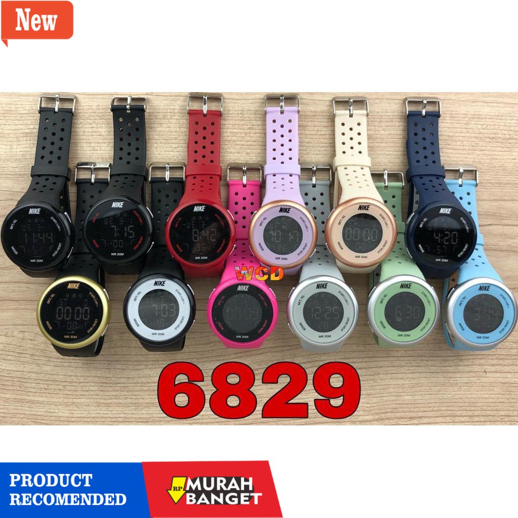 Jam digital wanita terbaik- COD-jam tangan unisex NIKE NK-61660QL DIGITAL bulat