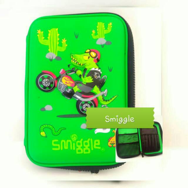 

Kotak / Tempat Pensil Organizer SMIIGGLE ALLIGATOR HIJAU