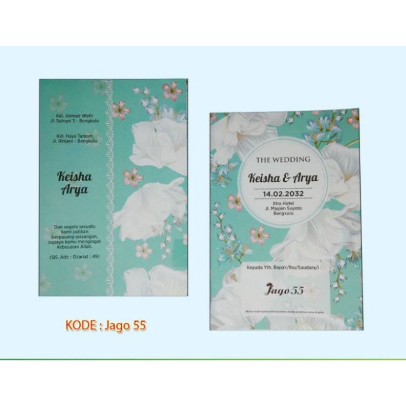 JAGO 55 Blangko Undangan Nikah Murmer isi 100 lbr